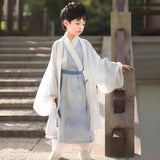 Boy's Shirts & T-shirts: Autumn Hanfu Outfit in Ancient Chinese Style for Young Wearers Tang Dynasty Inspired - 140