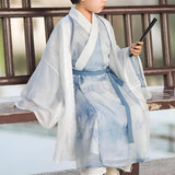 Boy's Shirts & T-shirts: Autumn Hanfu Outfit in Ancient Chinese Style for Young Wearers Tang Dynasty Inspired - 140
