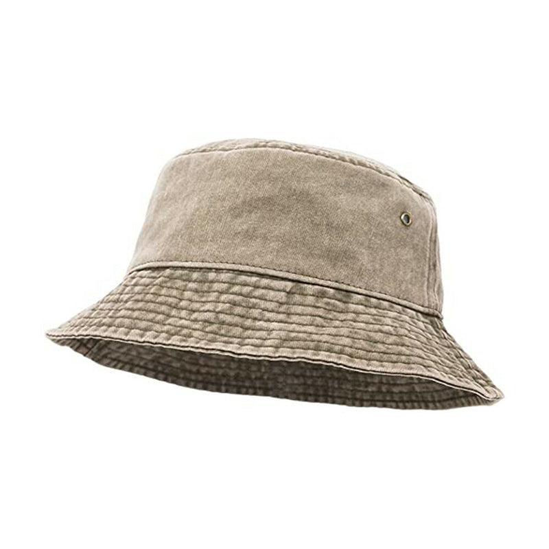 Women's Sleepwear: Unisex Men Women Washed Cotton Outdoor Camping Sports Bucket Hats Fisherman Hat - Grey