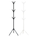 6Hooks Coat Stand Rack Clothes Hanger Hat Tree Jacket Umbrella Storage Organizer - Black