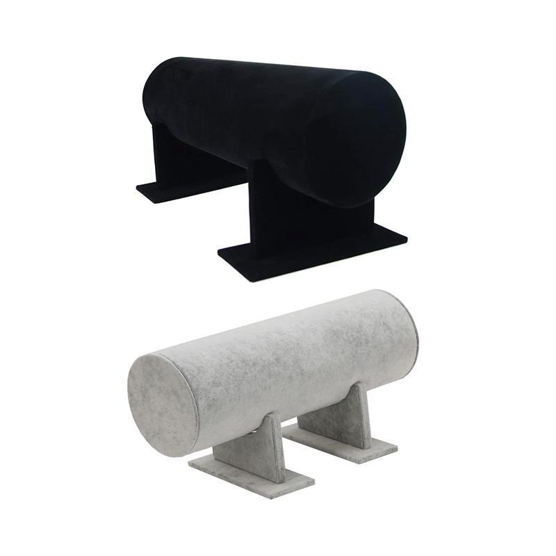 Jewellery Making Kits: Jewelry Display Stand Headband Holder Organizer Chains Velvet Storage Rack - Black