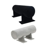 Jewellery Making Kits: Jewelry Display Stand Headband Holder Organizer Chains Velvet Storage Rack - Grey