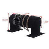 Jewellery Making Kits: Jewelry Display Stand Headband Holder Organizer Chains Velvet Storage Rack - Grey