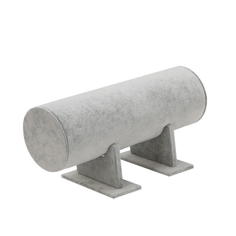 Jewellery Making Kits: Jewelry Display Stand Headband Holder Organizer Chains Velvet Storage Rack - Grey