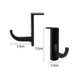 Bathroom Cabinets, Cupboards & Storage: Universal Headphone Hook Desk Edge Mount Adhesive Headset Holder - White