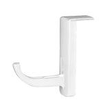 Bathroom Cabinets, Cupboards & Storage: Universal Headphone Hook Desk Edge Mount Adhesive Headset Holder - White
