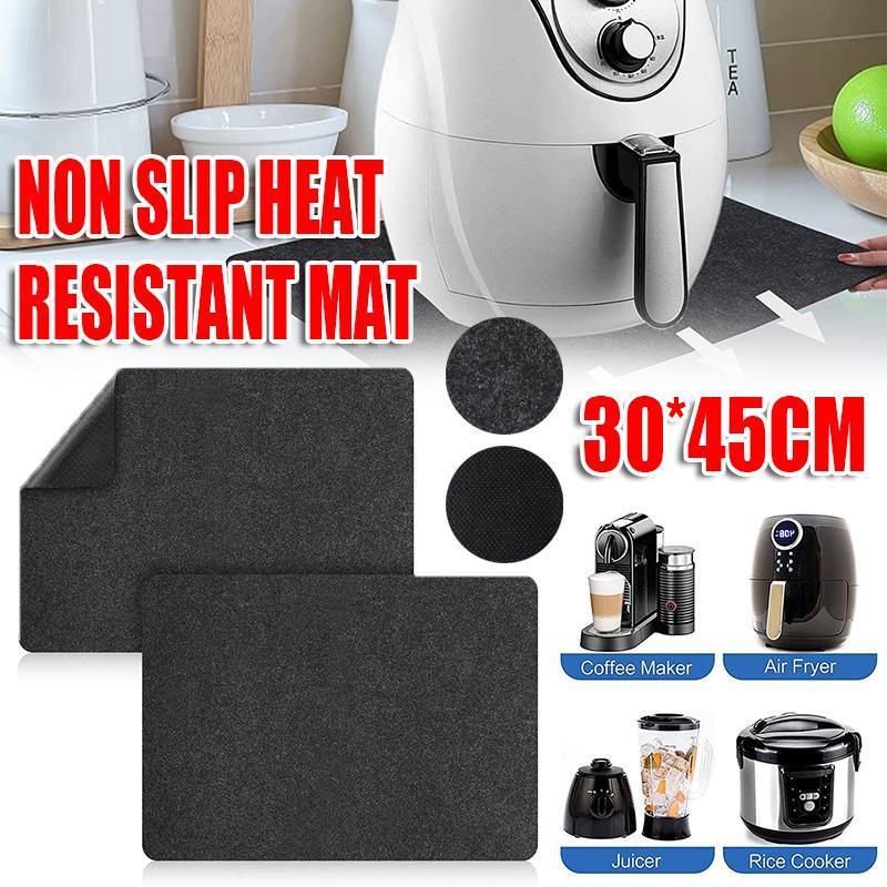 Kitchen Utensils: Non Slip Heat Resistant Kitchen Mat for Air Fryer Coffee Maker Toaster 30x45cm