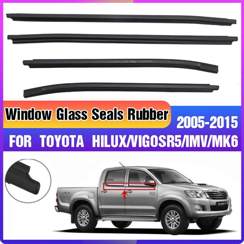 Curtains & Drapes: 05-15 Toyota Hilux Double Cab Window Seals Rubber Weather Strip