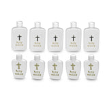 10XHoly Water Bottle Gold For Cross Plastic Portable Holy Water Container Easter