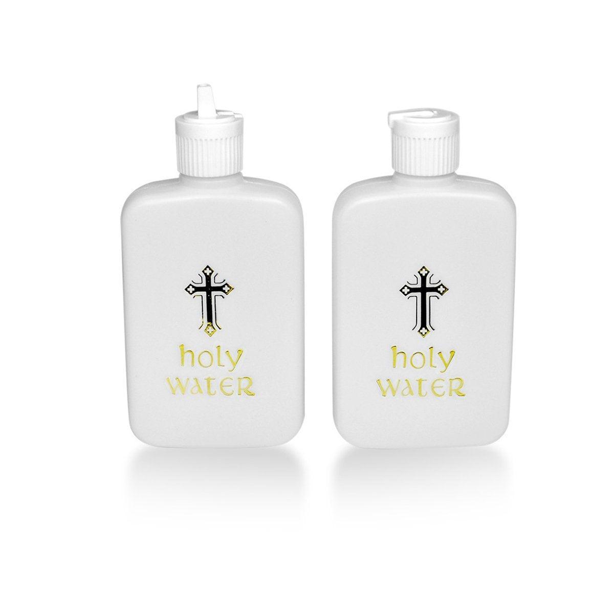 Novelty Gifts: 10XHoly Water Bottle Gold For Cross Plastic Portable Holy Water Container Easter