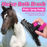 Pet Grooming Supplies: Horse Bath Brush Grooming Massage Comb Soft Bristle Cleaning Tool For Equine Use