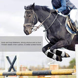 Farm Equipment: 4pcs Show Jumping Horse Leg Warmers Gaiters for Joint Protection Equine Gear - Brown
