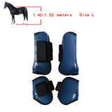 Farm Equipment: 4pcs Show Jumping Horse Leg Warmers Gaiters for Joint Protection Equine Gear - Navy