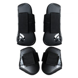 Farm Equipment: 4pcs Show Jumping Horse Leg Warmers Gaiters for Joint Protection Equine Gear - Navy