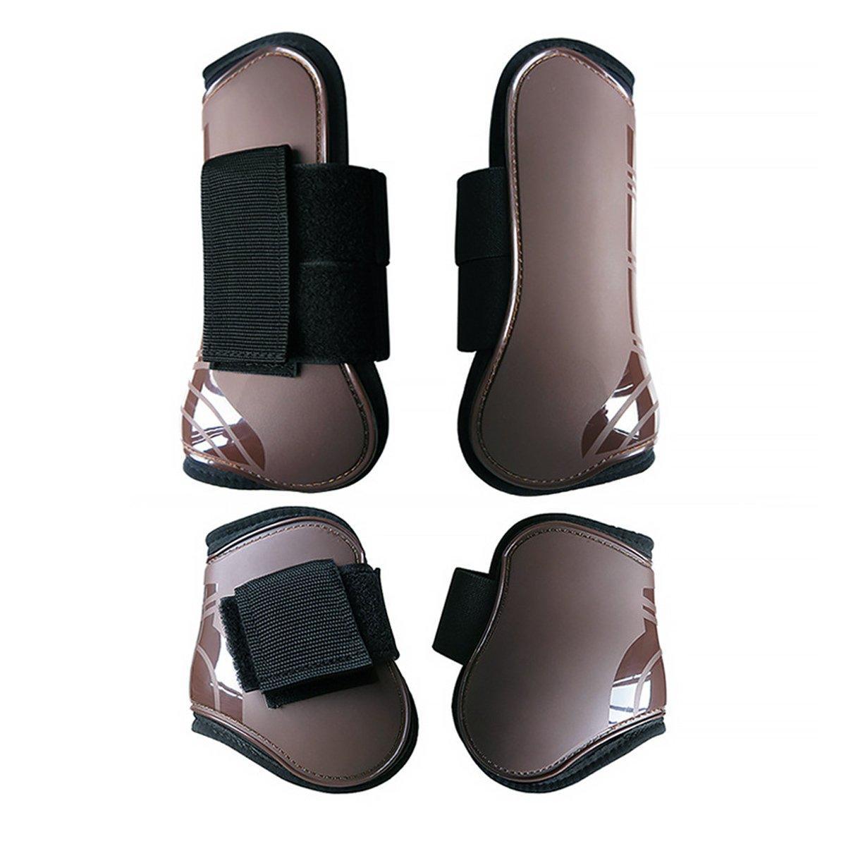 Farm Equipment: 4pcs Show Jumping Horse Leg Warmers Gaiters for Joint Protection Equine Gear - Navy