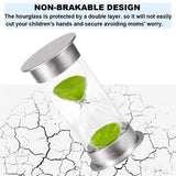 10/15/30 Minute Hourglass Timer Sand Timer for Home Office and Classroom Use - Pink-10min