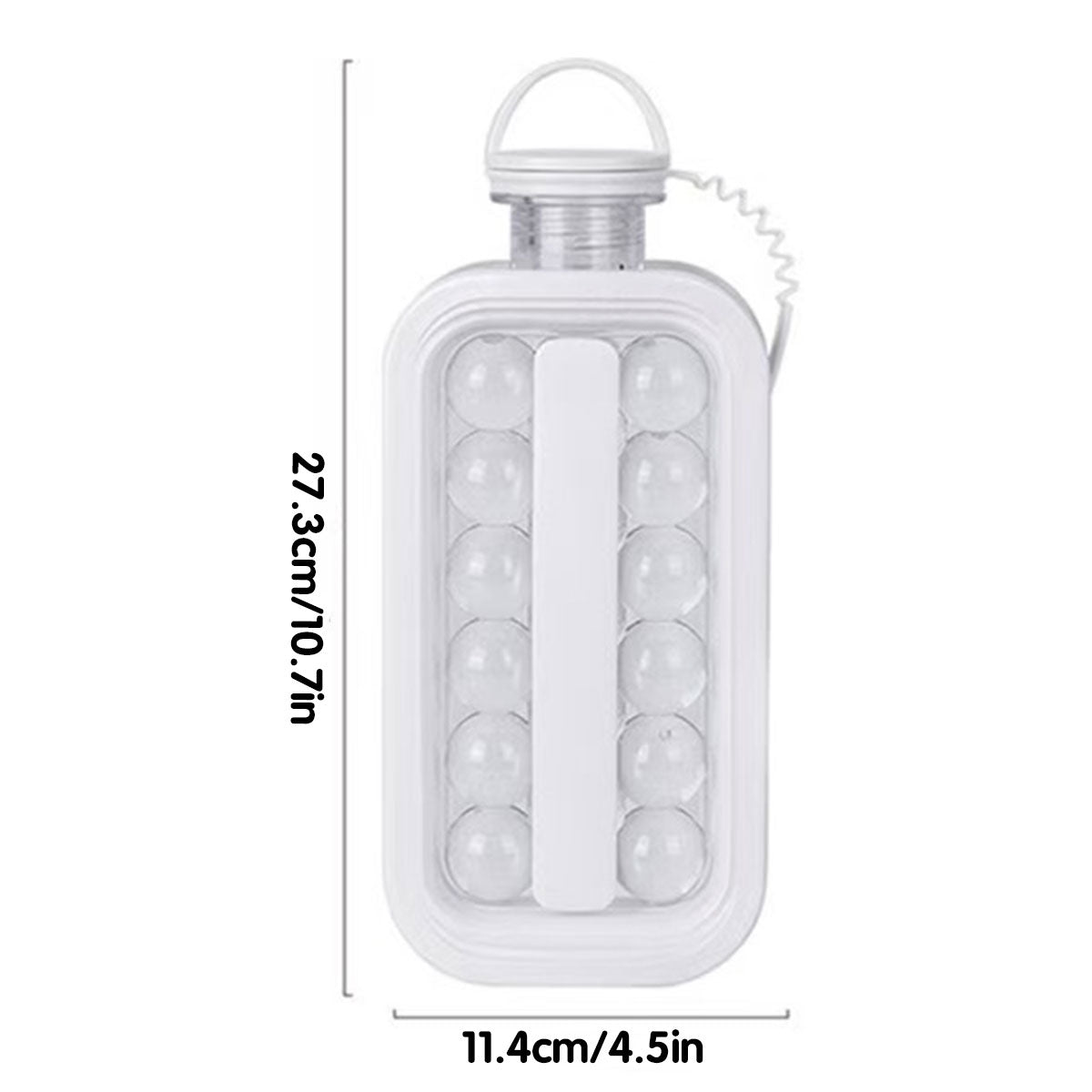 Food Storage: Portable Ice Hockey Pot Ice Cube Tray Water Bottle Clear Household Ice Maker