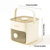 Food Storage: Portable Ice Compartment Cube Mold Plastic Ice Making Box and Ice Cube Holder