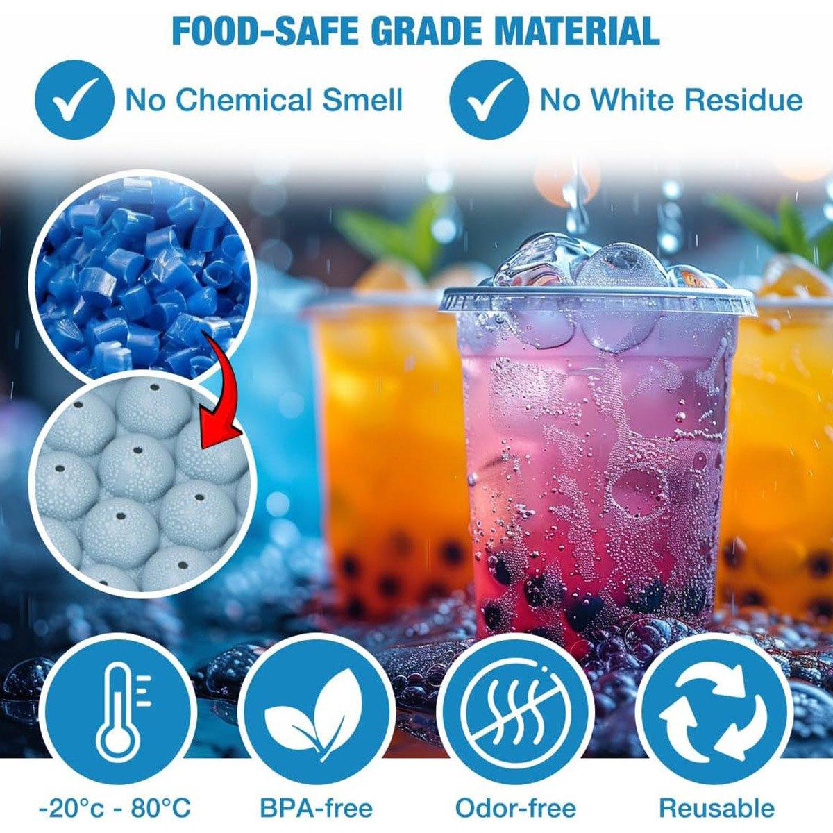 Food Storage: 3 Layer Ice Cube Tray Mold Home Ice Compartment Press for Freezer Storage