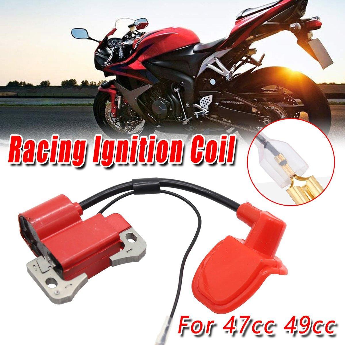 Automotive Parts: High Voltage Red Ignition Coil Pack for 47cc 49cc Dirt Bike ATV Mini Moto