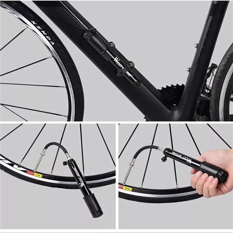 Bicycle Parts: Aluminium Mini Bicycle Air Pump Bike Hand Ball Inflator Portable Cycling Tyre