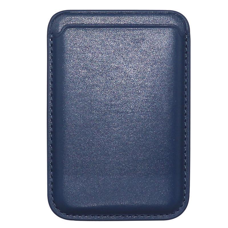 Phone Cases & Screen Protectors: Leather Card Holder Wallet Pocket for iPhone 14 13 Pro Max with Snap-On Attachment - Black