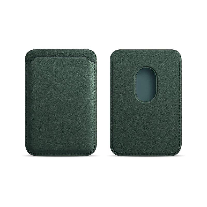 Phone Cases & Screen Protectors: Leather Card Holder Wallet Pocket for iPhone 14 13 Pro Max with Snap-On Attachment - Blue
