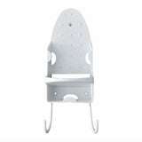 Irons & Ironing Systems: Iron Stand Double Hook Storage Rack Hanging Iron Holder for Home Organisation - White