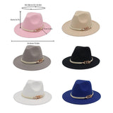Women's Sleepwear: Jazz Hat Autumn Winter Retro Large Brim Hat for Men and Women Stylish Headwear - Beige