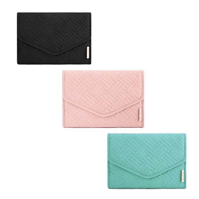 Jewellery Making Kits: Periea Travel Jewellery Roll -Jewellery Travel Pouch Portable Case Box Organiser - Black
