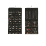 Clothing & Wardrobe Storage: 48 Pockets Jewelry Hanging Storage Organizer Holder Earring Display Pouch Bag - White