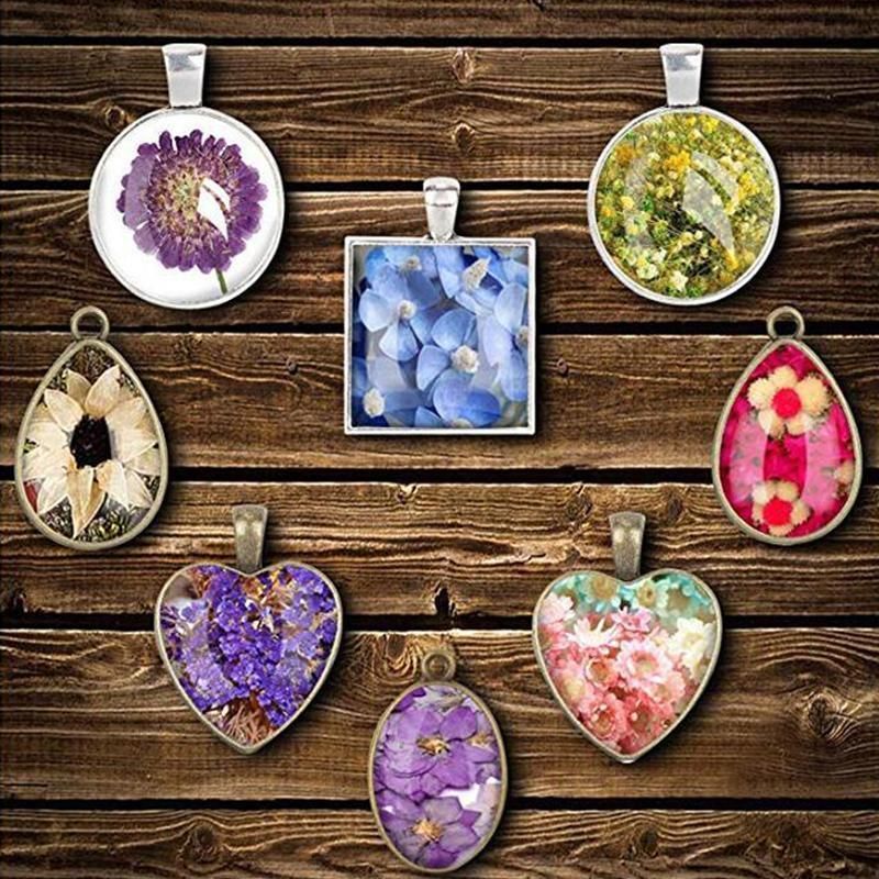 31 Pcs DIY Resin Casting Mould and Pendant Tray Kit for Jewellery Making
