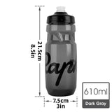 610ML Cycling Water Bottle Outdoor Sports Portable Squeeze Bottle Leakproof - White
