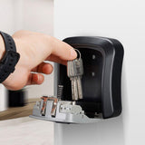 Safes & Lock Boxes: Combination Key Box with Combination Lock for Home Office Security Storage - Grey