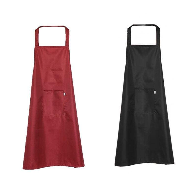 Aprons: Heavy Duty PVC Waterproof Apron for Kitchen Butcher Cleaning 6pcs 106x68cm - Red