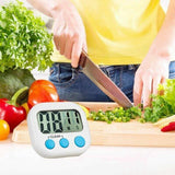 Kitchen Appliance Accessories: Kitchen Timer with Large LCD Display Screen and Back Mount Countdown Alarm