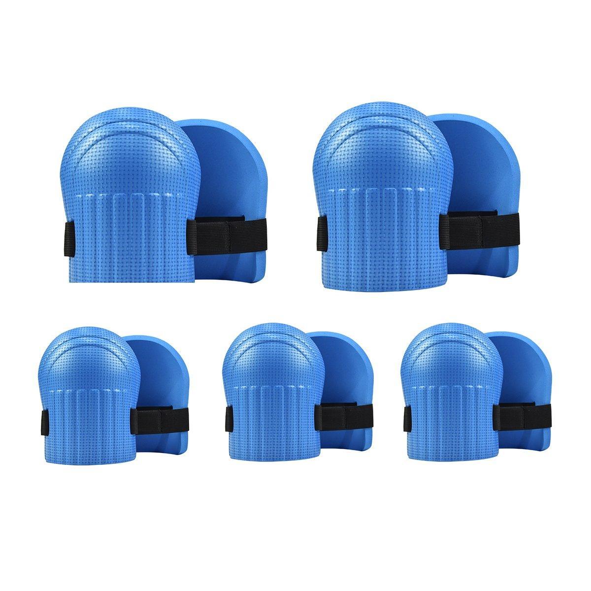 Supports & Braces: Professional Knee Pads for Construction Flooring Tiling Knee Protection Gear - Black