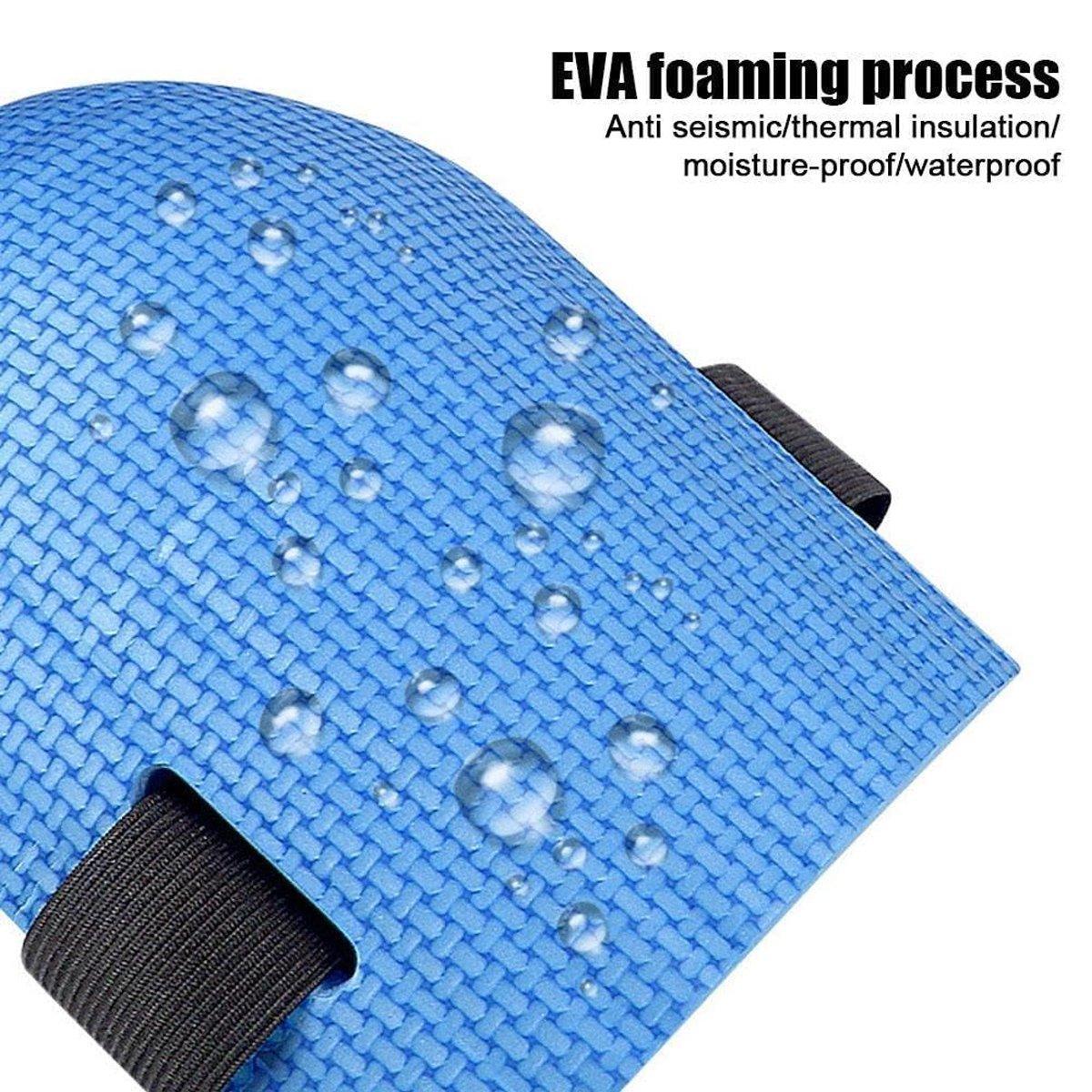 Professional Knee Pads for Construction Flooring Tiling Knee Protection Gear - Blue