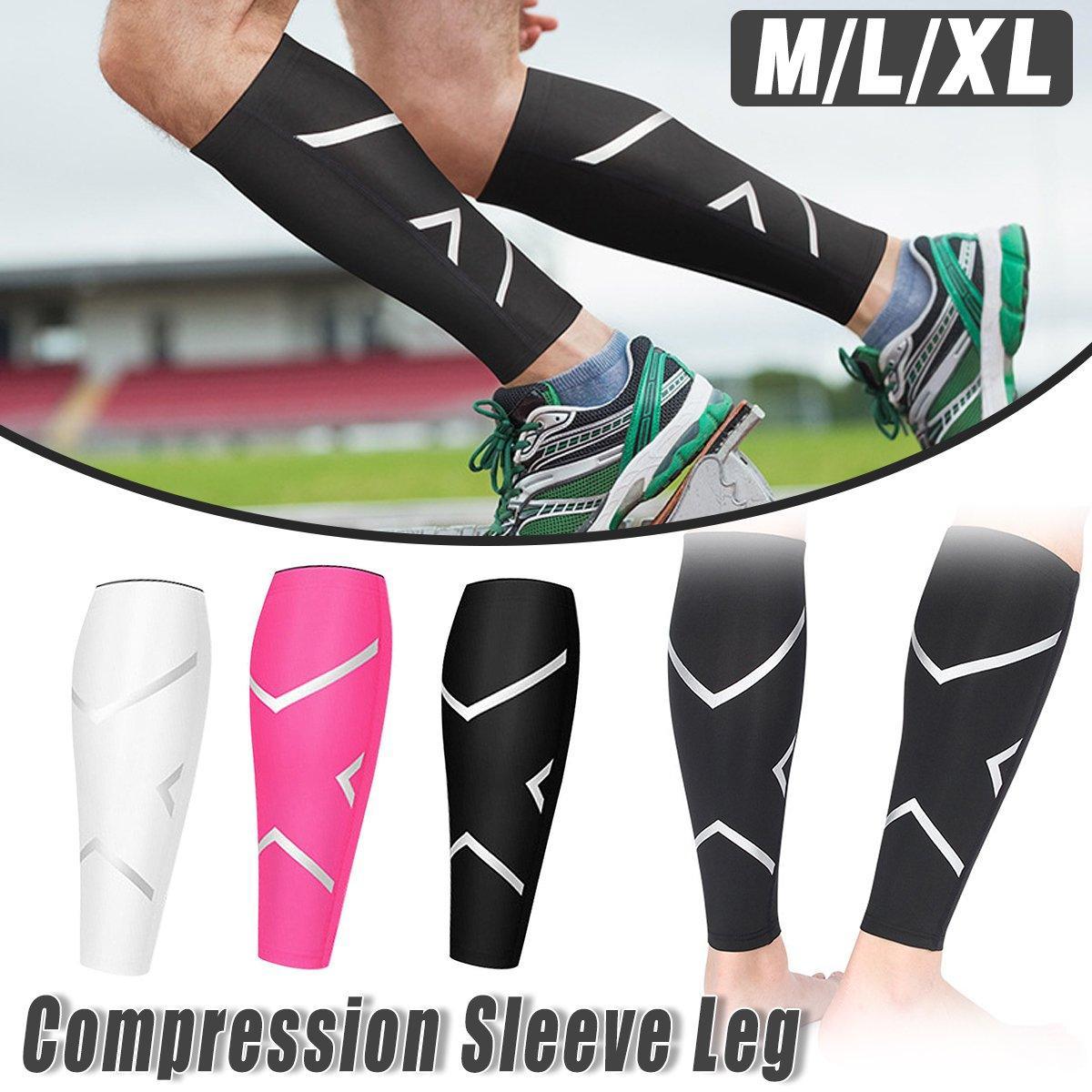 Supports & Braces: 1 Unit Breathable Sports Shin Guards Knee Pads for Cycling Running Football Basketball - Pink / M