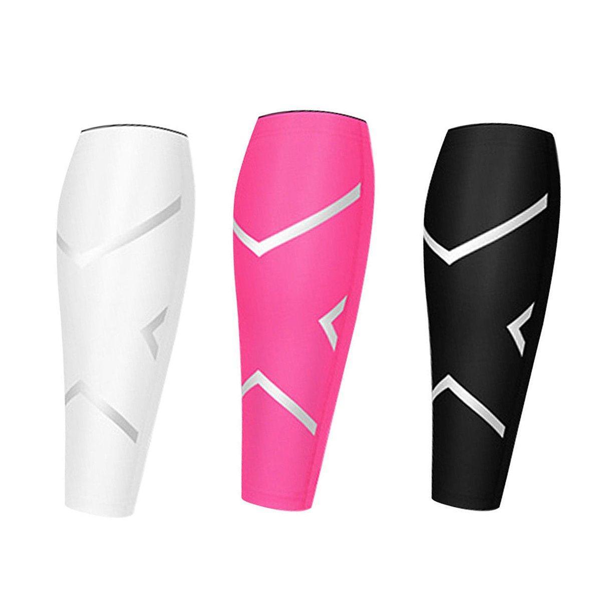Supports & Braces: 1 Unit Breathable Sports Shin Guards Knee Pads for Cycling Running Football Basketball - Pink / M