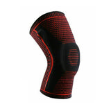 Supports & Braces: Red Knee Brace Knee Compression Sleeve Professional Sports Silicone Knee Support - XL