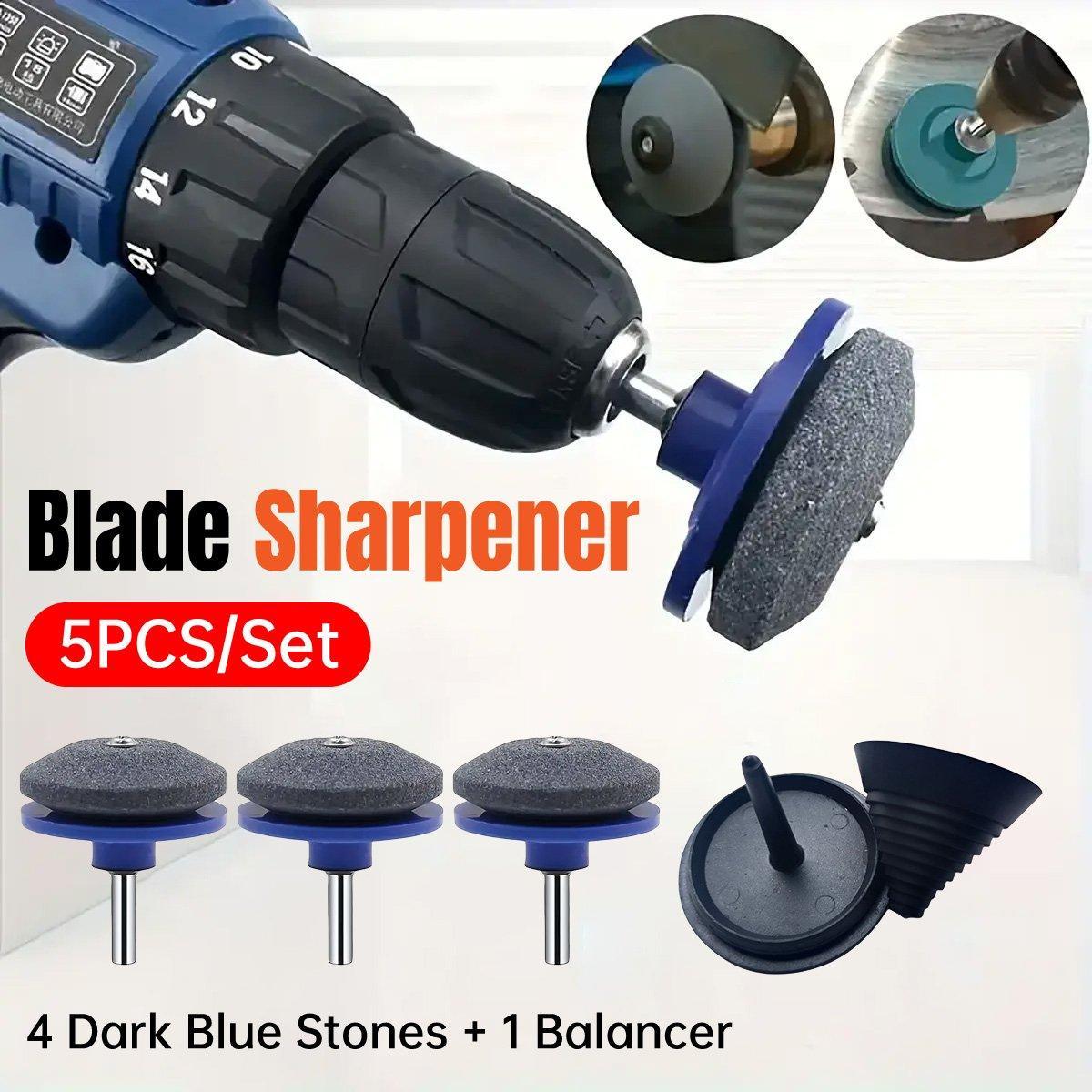 Tool Blades: 5PCS Lawn Mower Blade Sharpener Wind Powered Balancer Hardware Sharpening Tool