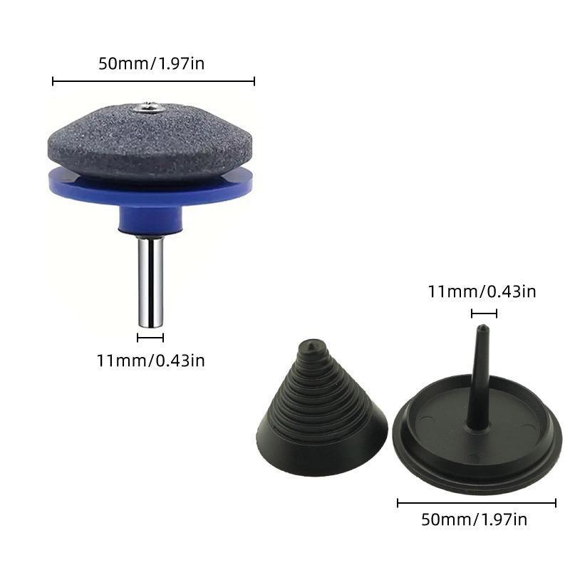 Tool Blades: 5PCS Lawn Mower Blade Sharpener Wind Powered Balancer Hardware Sharpening Tool