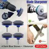 Tool Blades: 5PCS Lawn Mower Blade Sharpener Wind Powered Balancer Hardware Sharpening Tool