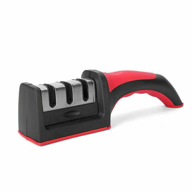 Cutters: Au Knife Sharpener 3 Stage Kitchen Diamond Sharp Knives Scissor Sharpening Tool