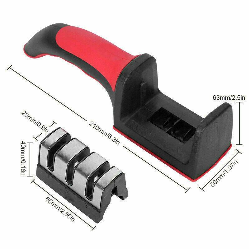 Cutters: Au Knife Sharpener 3 Stage Kitchen Diamond Sharp Knives Scissor Sharpening Tool