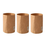 3pcs Washable Kraft Paper Storage Bag for Kitchen Desktop Refrigerator Organizer - M-Square