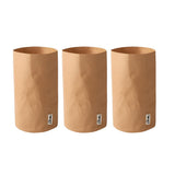 3pcs Washable Kraft Paper Storage Bag for Kitchen Desktop Refrigerator Organizer - M-Square