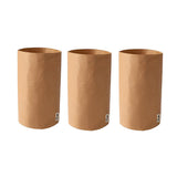 3pcs Washable Kraft Paper Storage Bag for Kitchen Desktop Refrigerator Organizer - M-Square