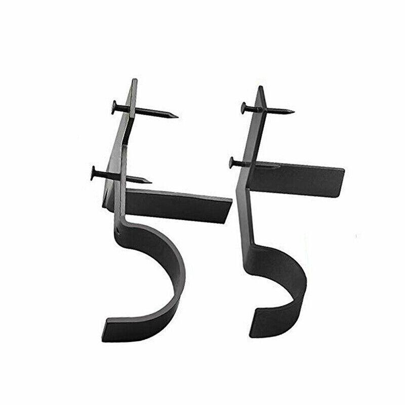 Curtain Accessories: 2X Bracket Hang Curtain Rod Holders Single Hook Tap Right Into Window Frame Rod